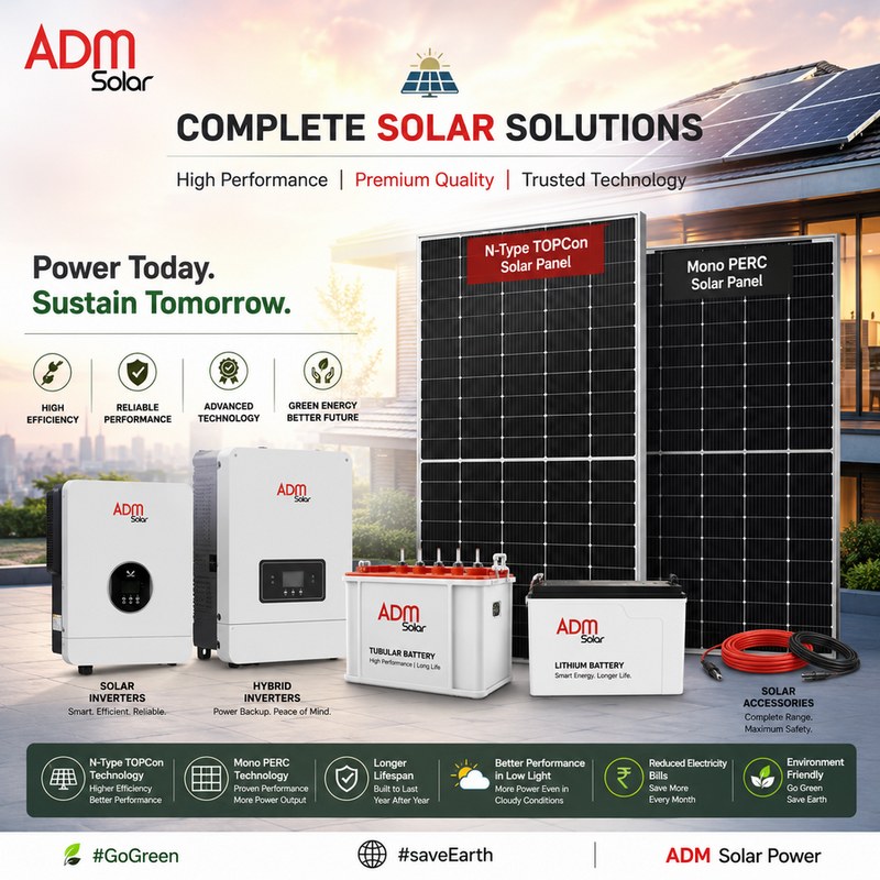ADM Solar - Solar Energy Company in India — Market & Shops in Ballabgarh
